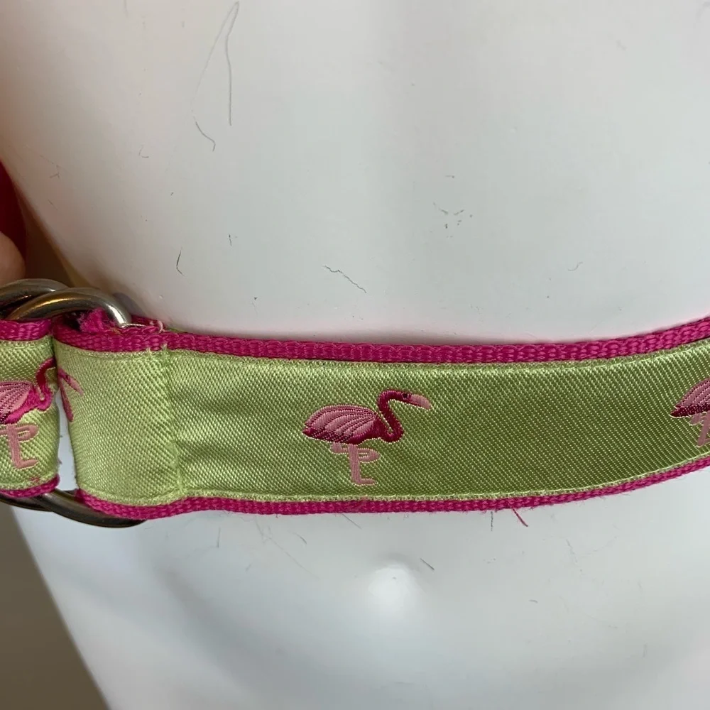 Toe Goz D Ring Pink/Green Flamingo Belt- S